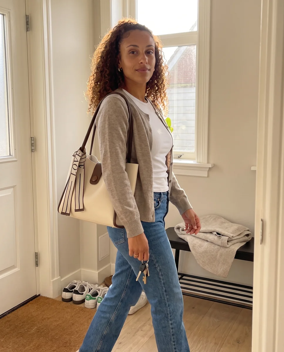 Heading out with the Everyday Tote in Bone