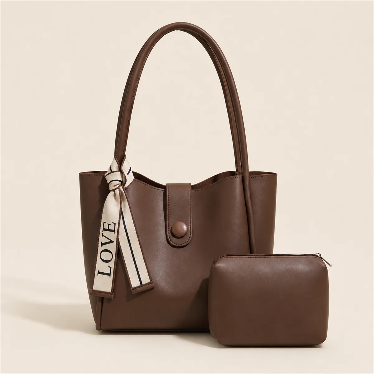 Espresso Everyday Tote with Espresso Mini Essentials Pouch